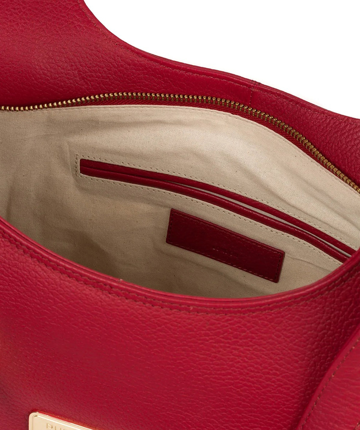 Large Red Leather Shoulder Bag