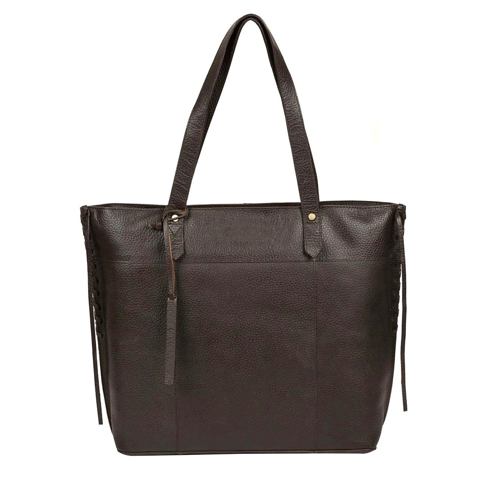 Large Brown Leather Shoulder Bag