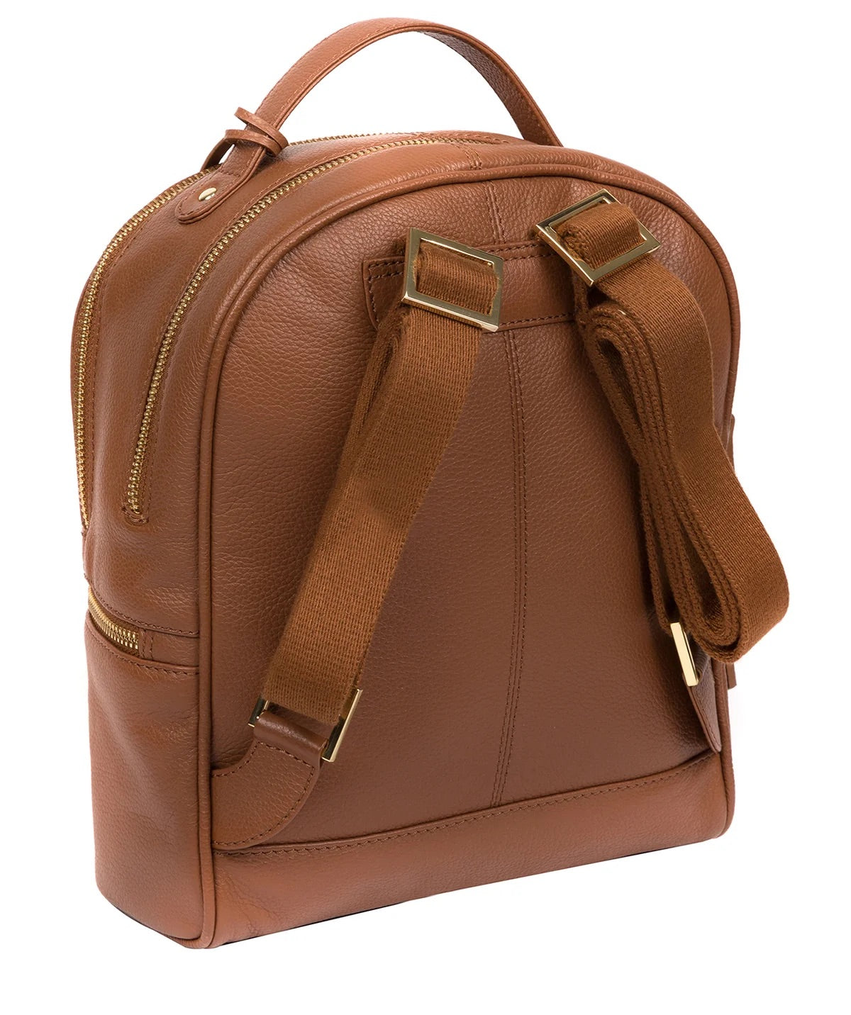 Tan Leather Backpack