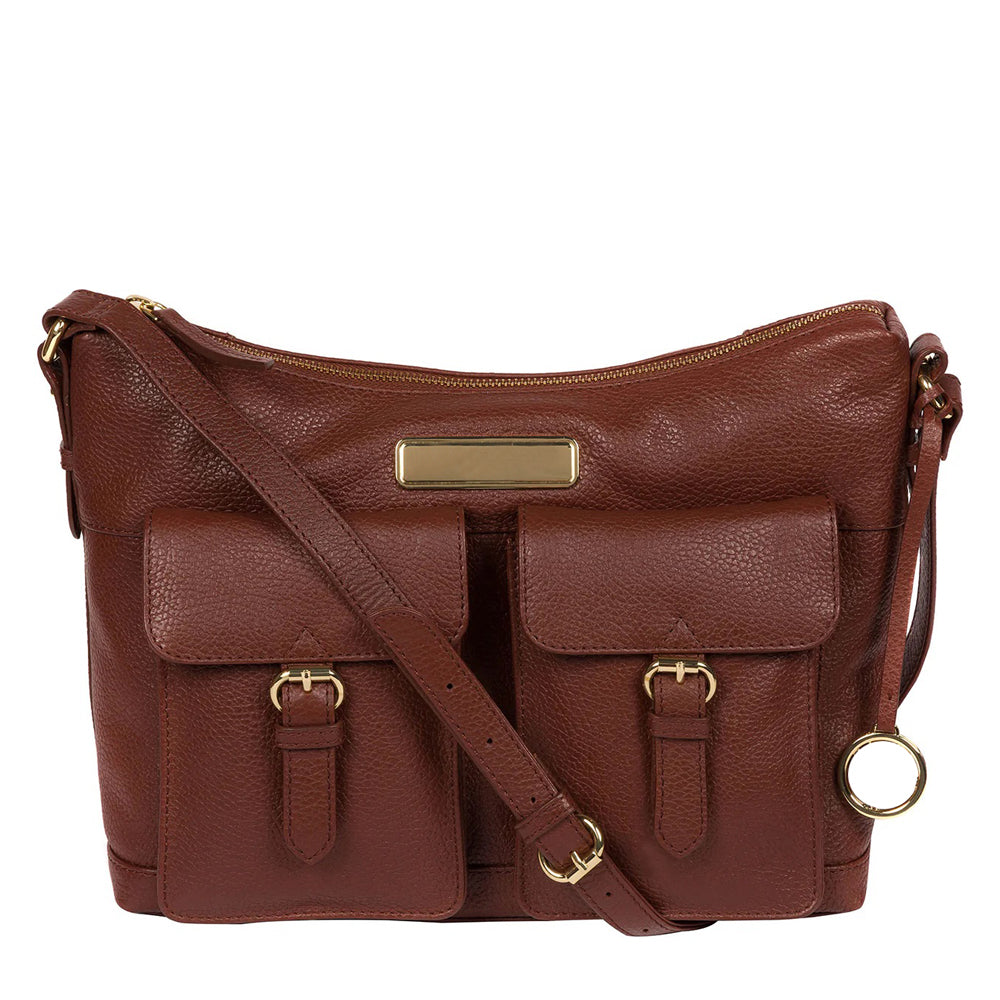 Chestnut Brown Leather Shoulder Bag