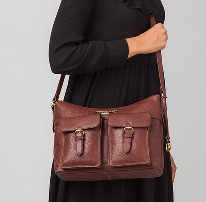 Chestnut Brown Leather Shoulder Bag