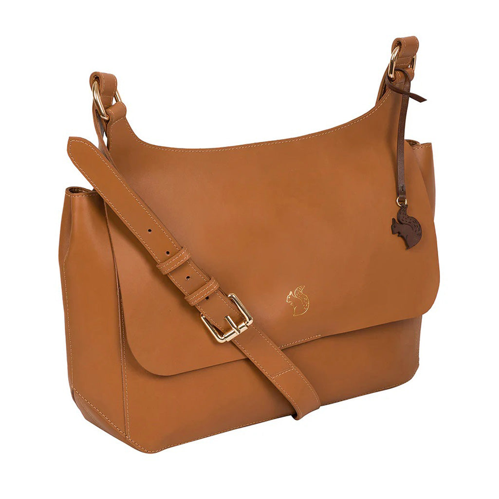 Tan Leather Shoulder Bag, Cross Body Bag