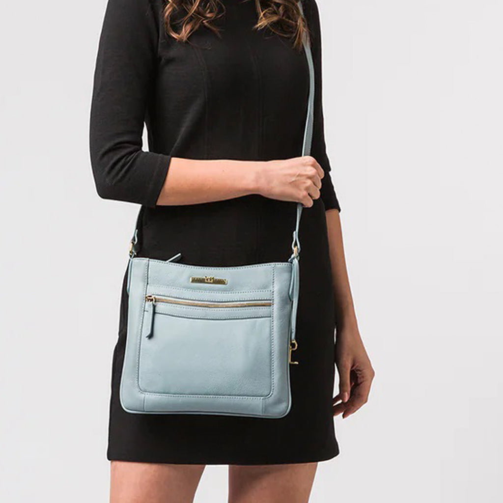Black Leather Crossbody Bag