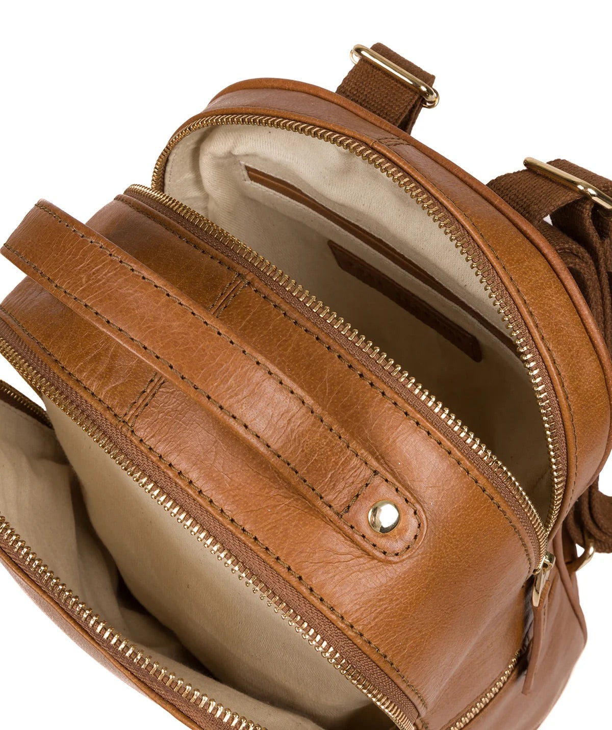 Tan Leather Backpack