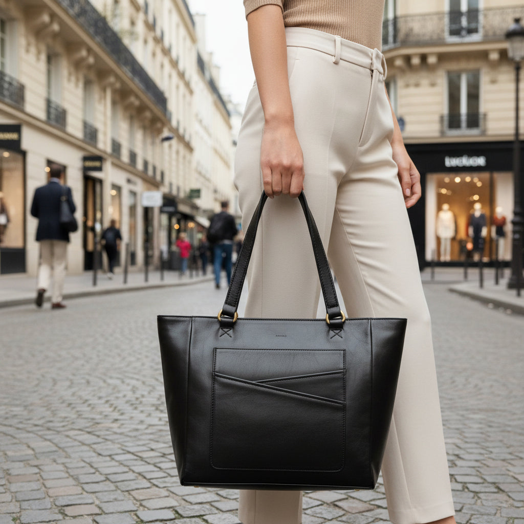 Large Black Tote Bag