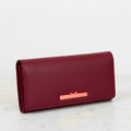 Large Plum Leather Purse