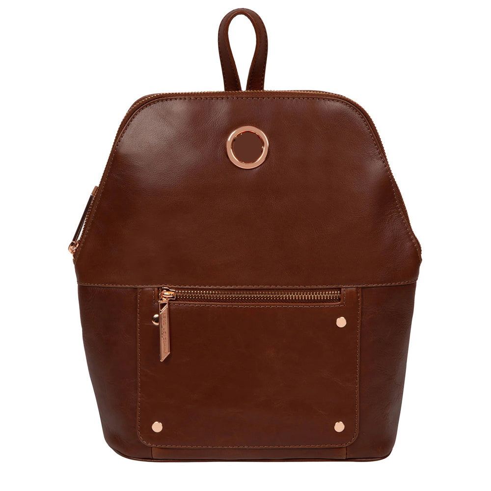 Brown Leather Backpack