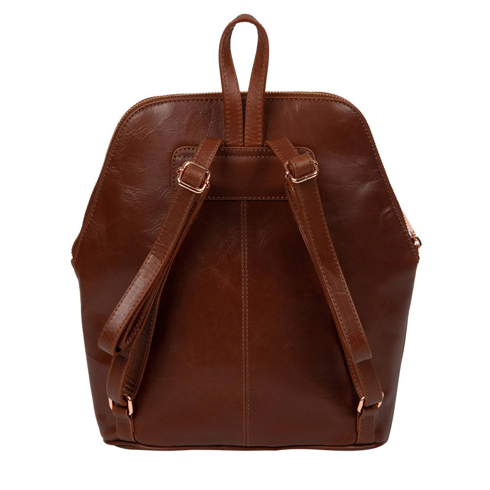 Brown Leather Backpack