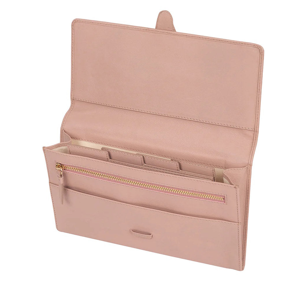 Nude Leather Travel Bag, Wallet