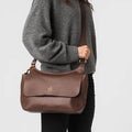 Brown Leather Shoulder Bag, Cross Body Bag