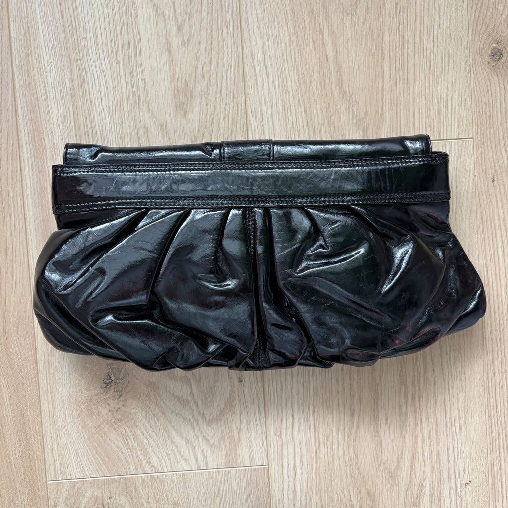 Suzy Smith Large Black Clutch Bag