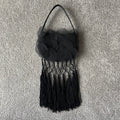 Black Tassel Handbag