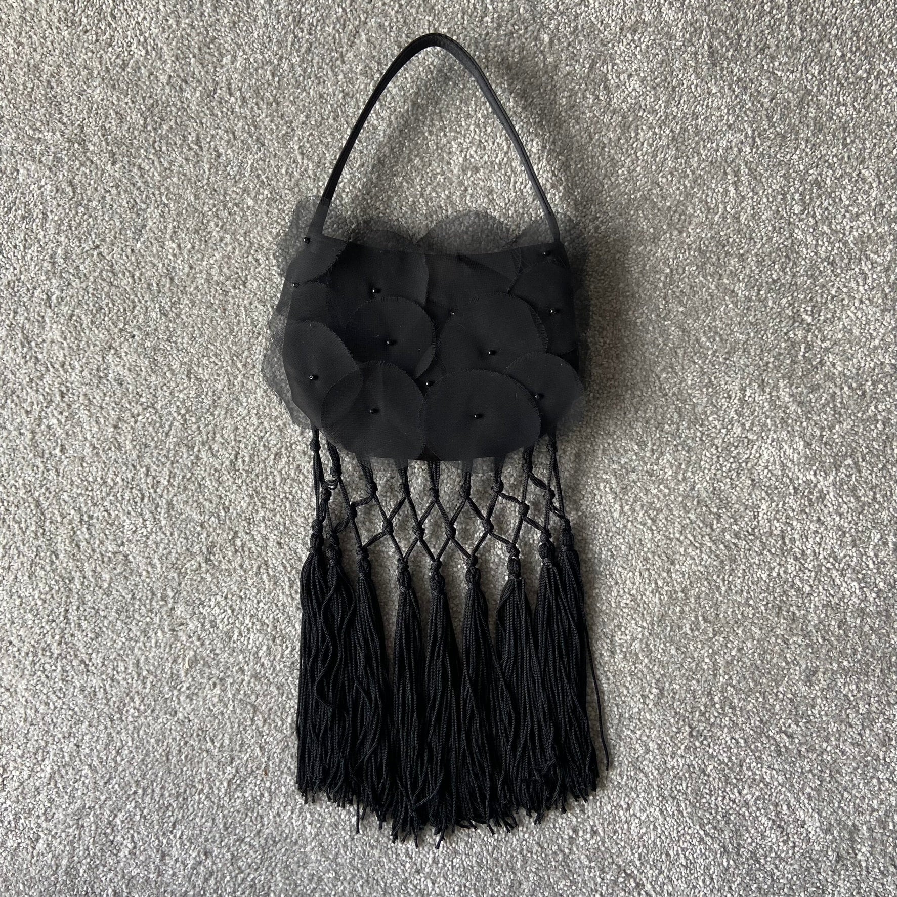 Black Tassel Handbag