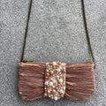 Rose Beaded Shoulder or Clutch Bag
