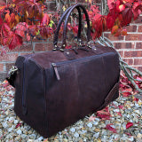 Luxury Large Brown Buffalo Leather Holdall