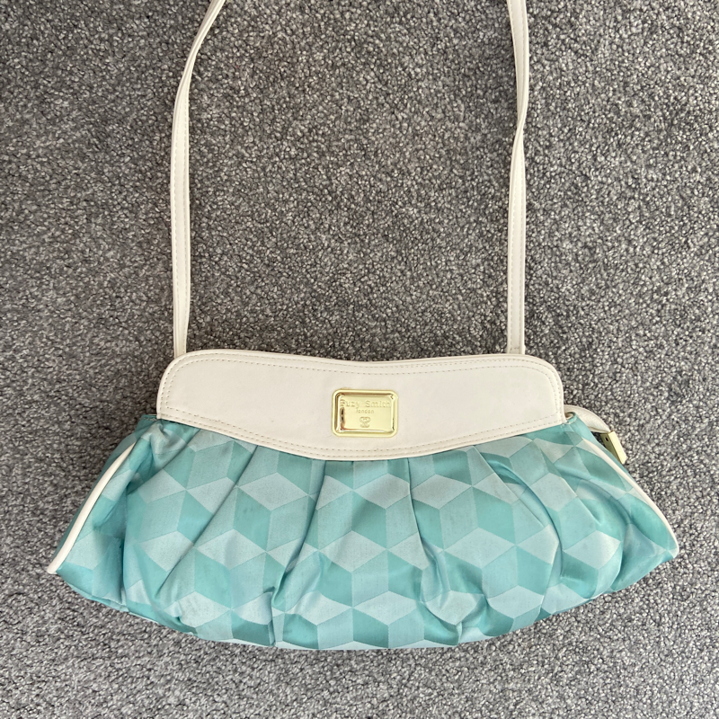 Suzy Smith Aqua Shoulder Bag