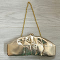 Gold Clutch Shoulder Bag