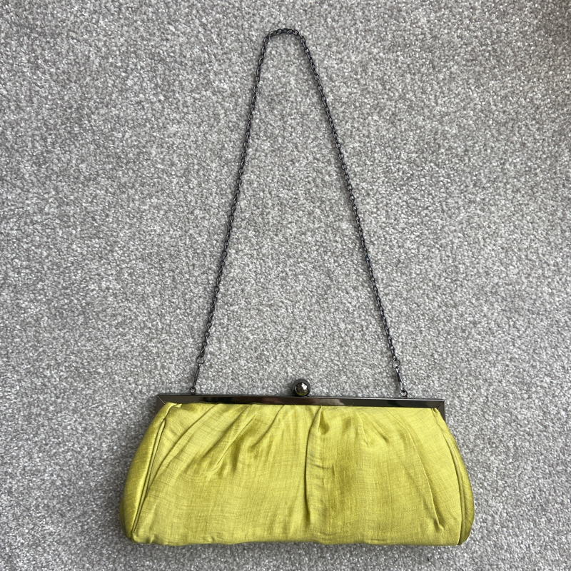 Lime Shoulder Bag or Clutch Bag
