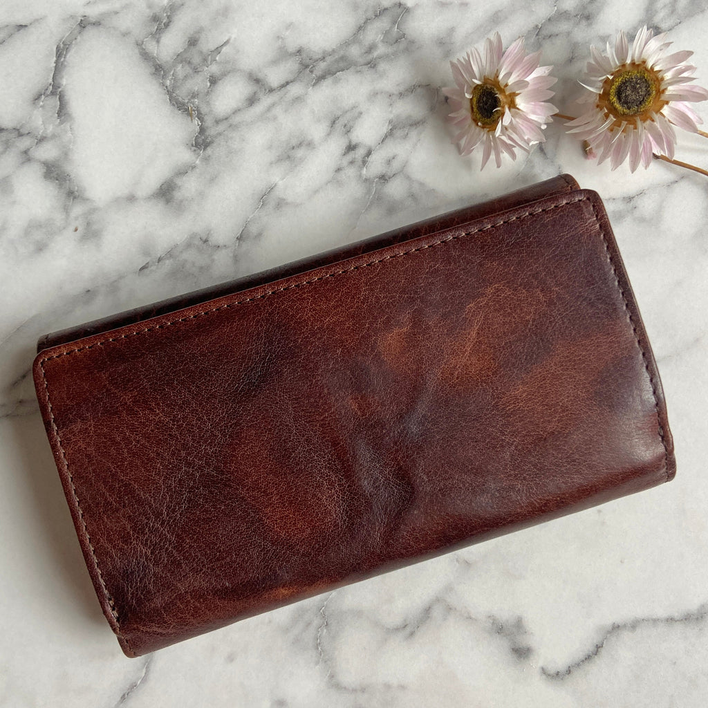 Rowallan Brown Leather Purse - RFID Secure