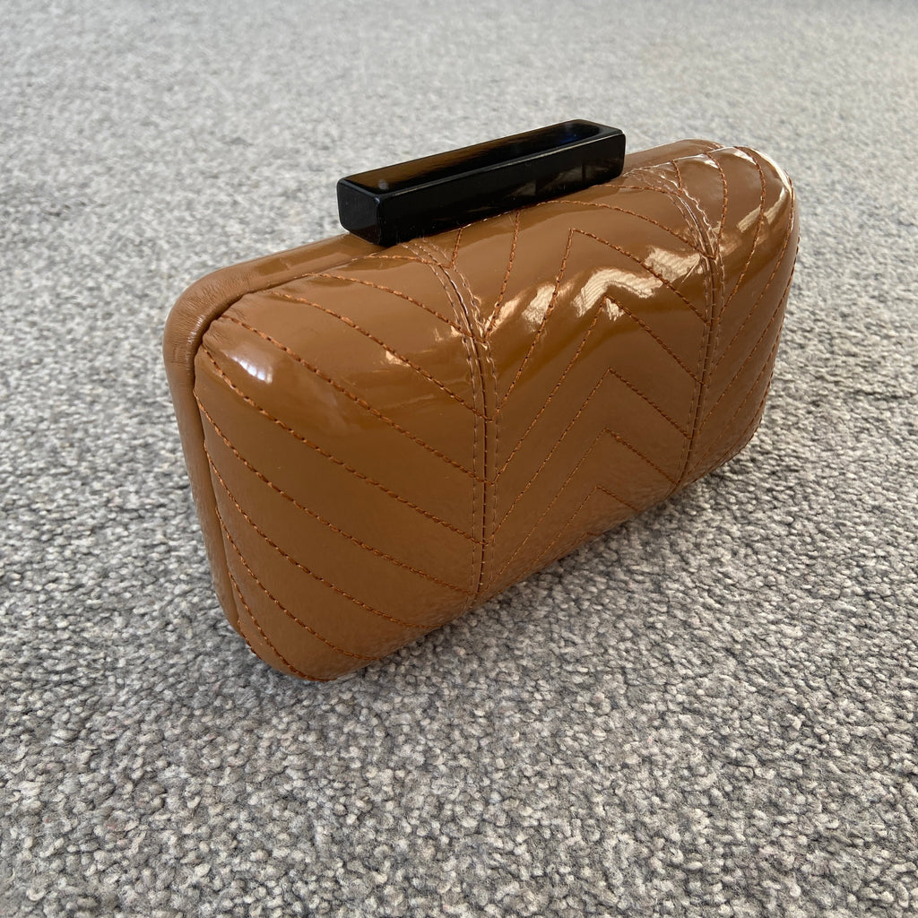 Tan Clutch or Shoulder Bag