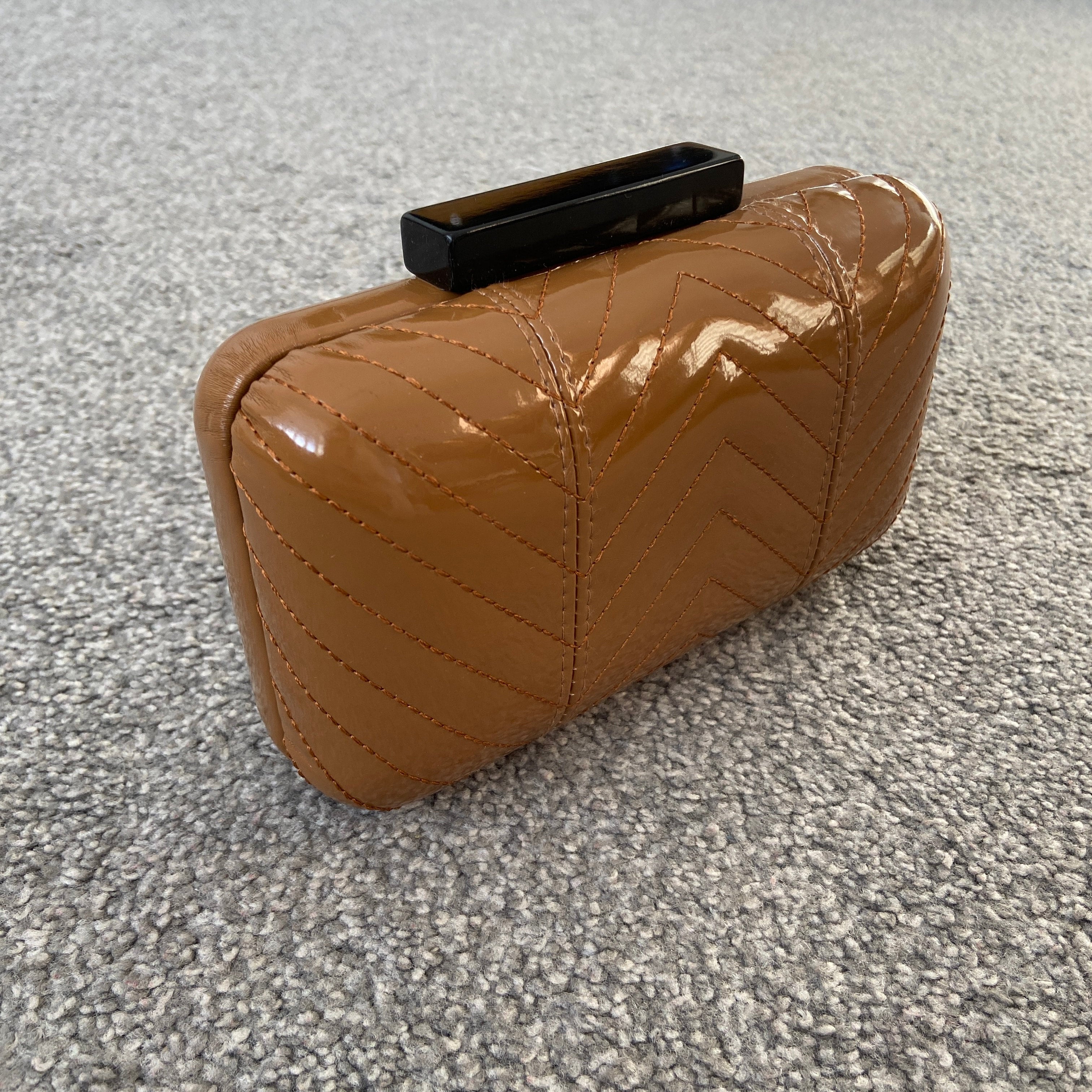 Tan Clutch or Shoulder Bag