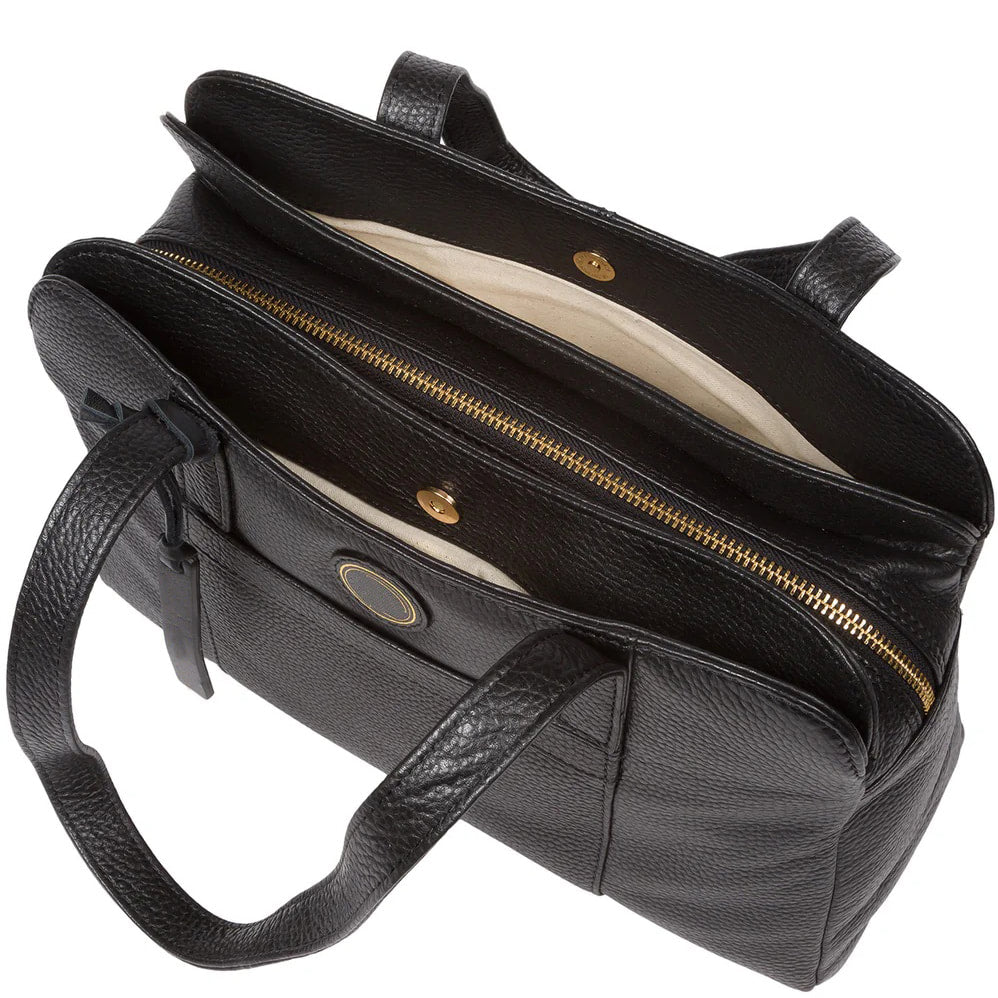 Black Leather Handbag