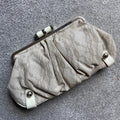 Suzy Smith Large Beige Lace Effect Clutch Bag