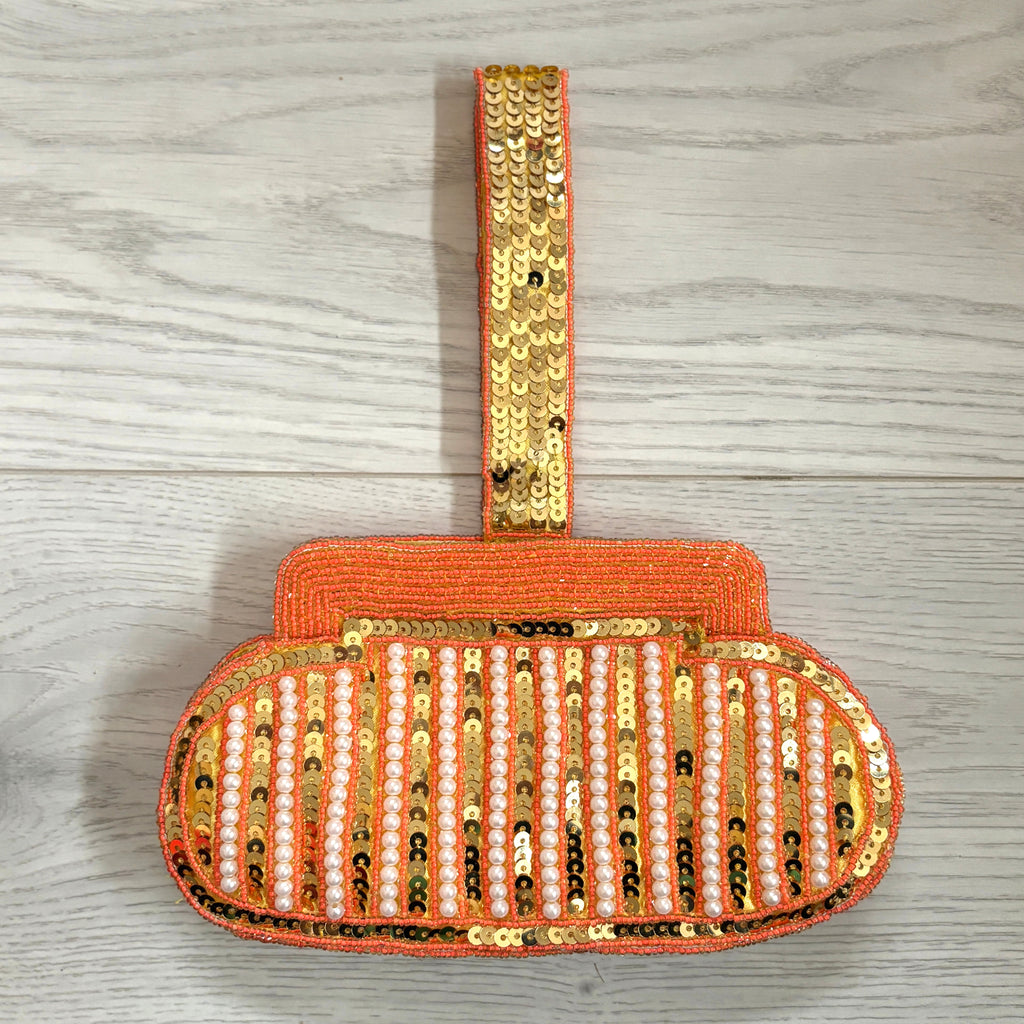 Small Beaded Sequin Wrist Bag