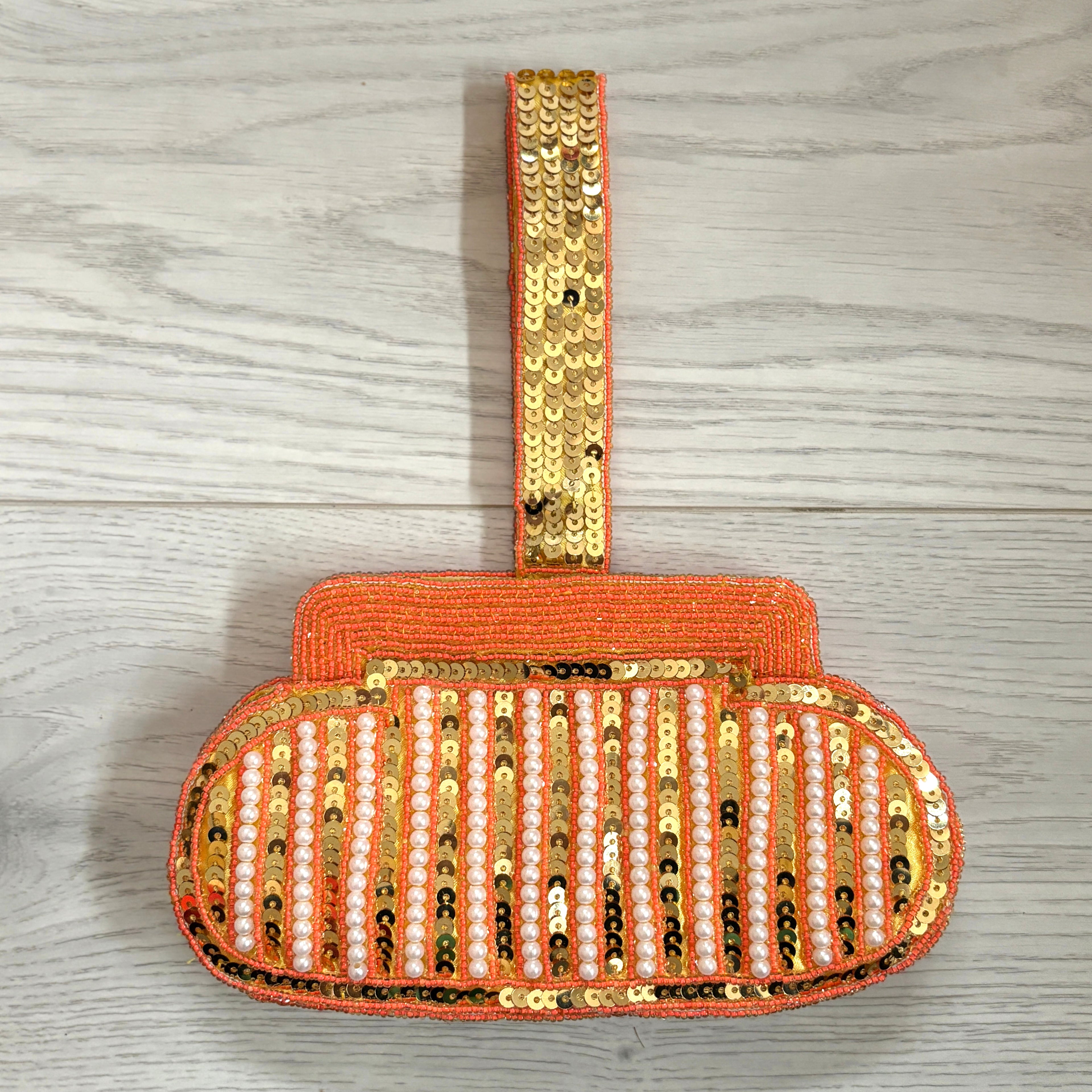 Small Beaded Sequin Wrist Bag