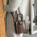 Small Brown Leather Shoulder Bag, Cross Body Bag, Handbag