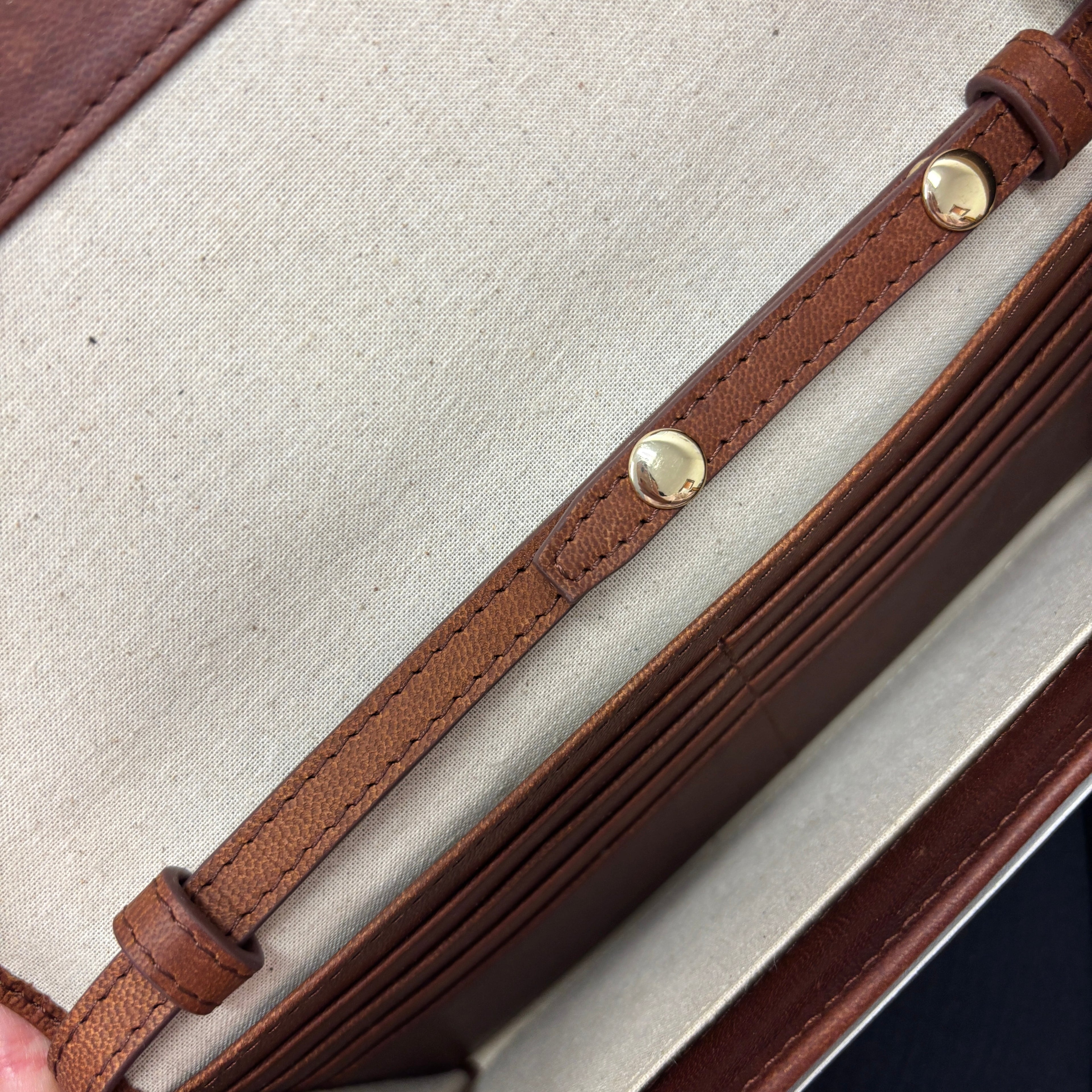 Small Brown Leather Purse Bag, Clutch Bag