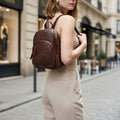 Rowallan Women's Brown Leather Backpack