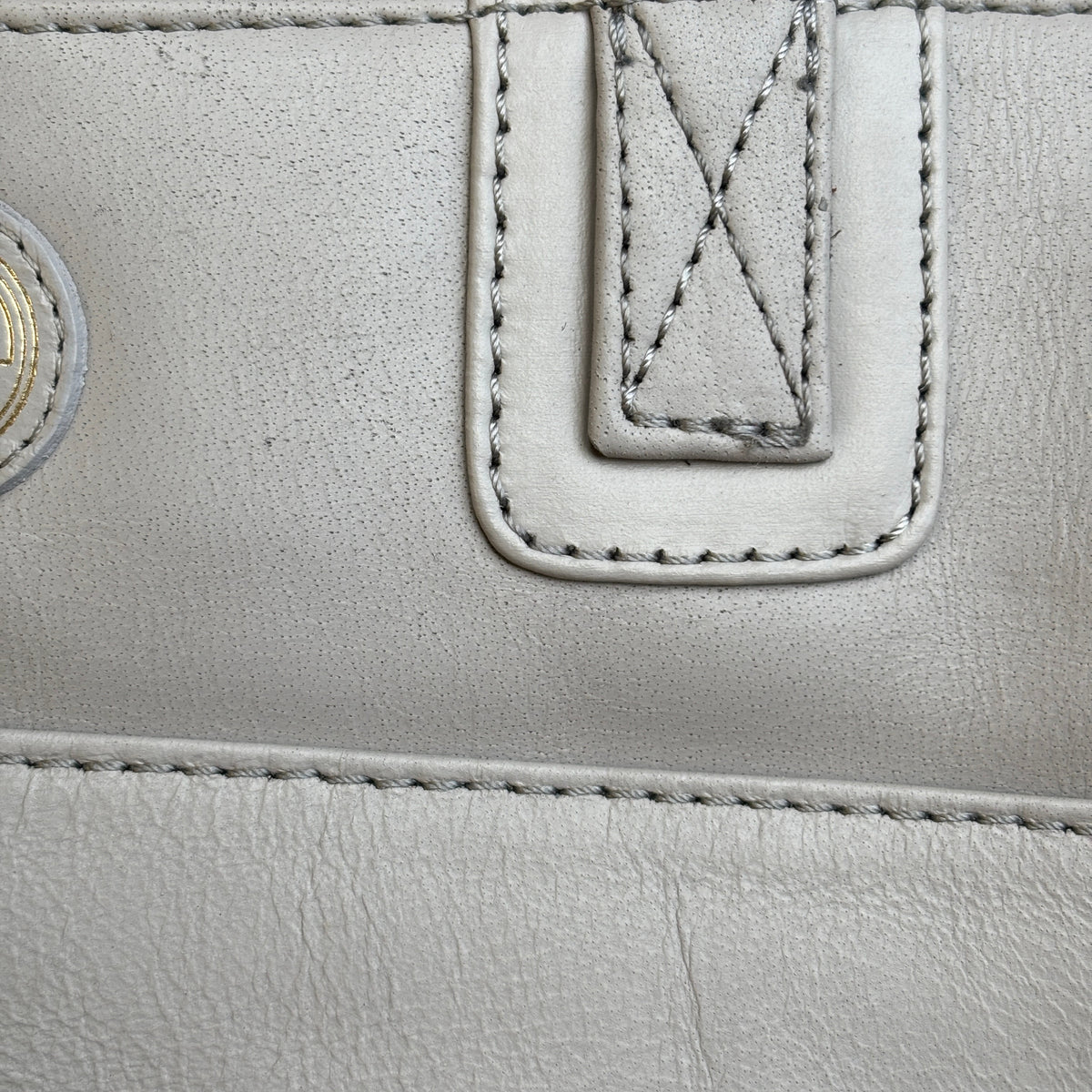 Grey Leather Handbag, Shoulder Bag, Tote Bag
