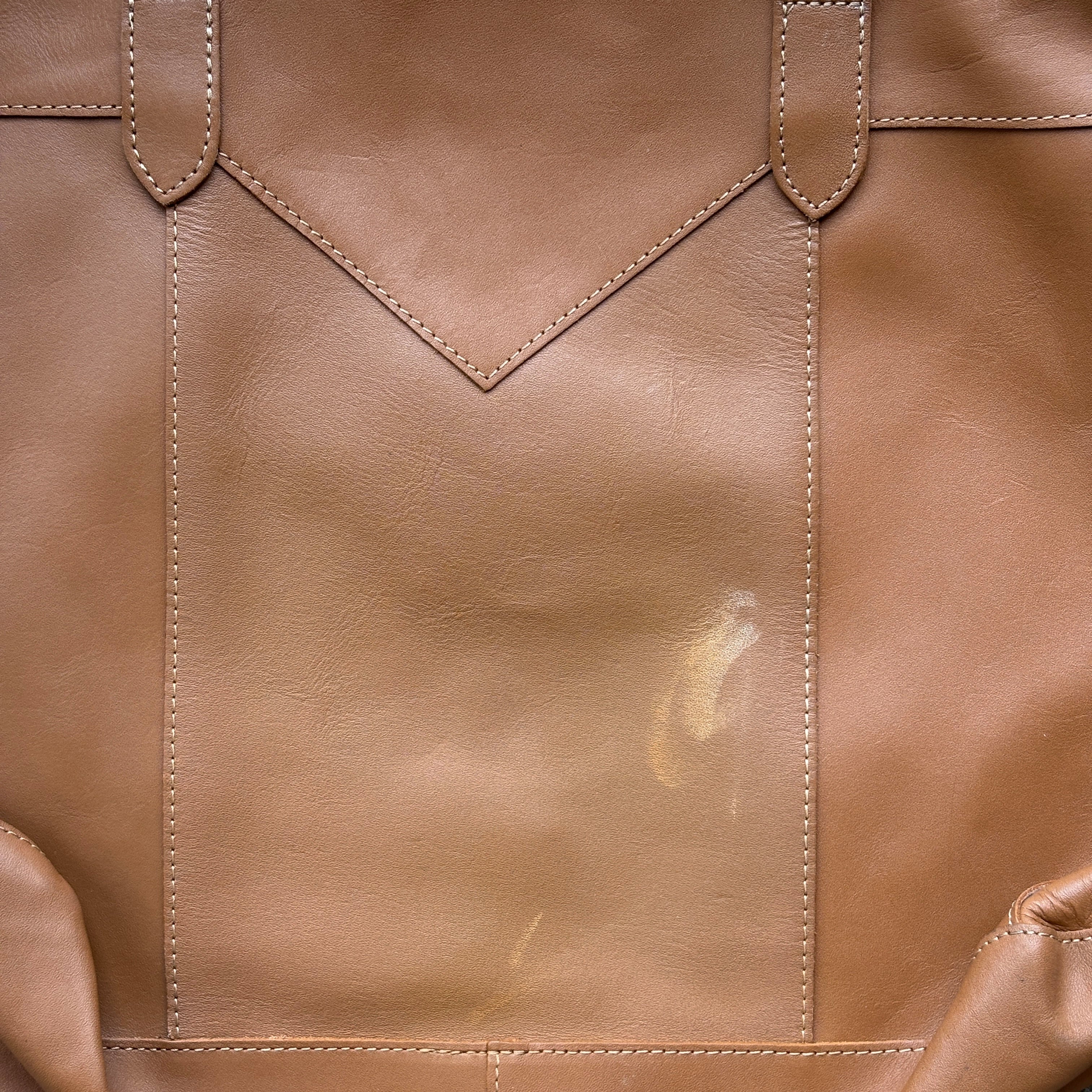 Tan Leather Eco Shoulder Bag, Tote Bag