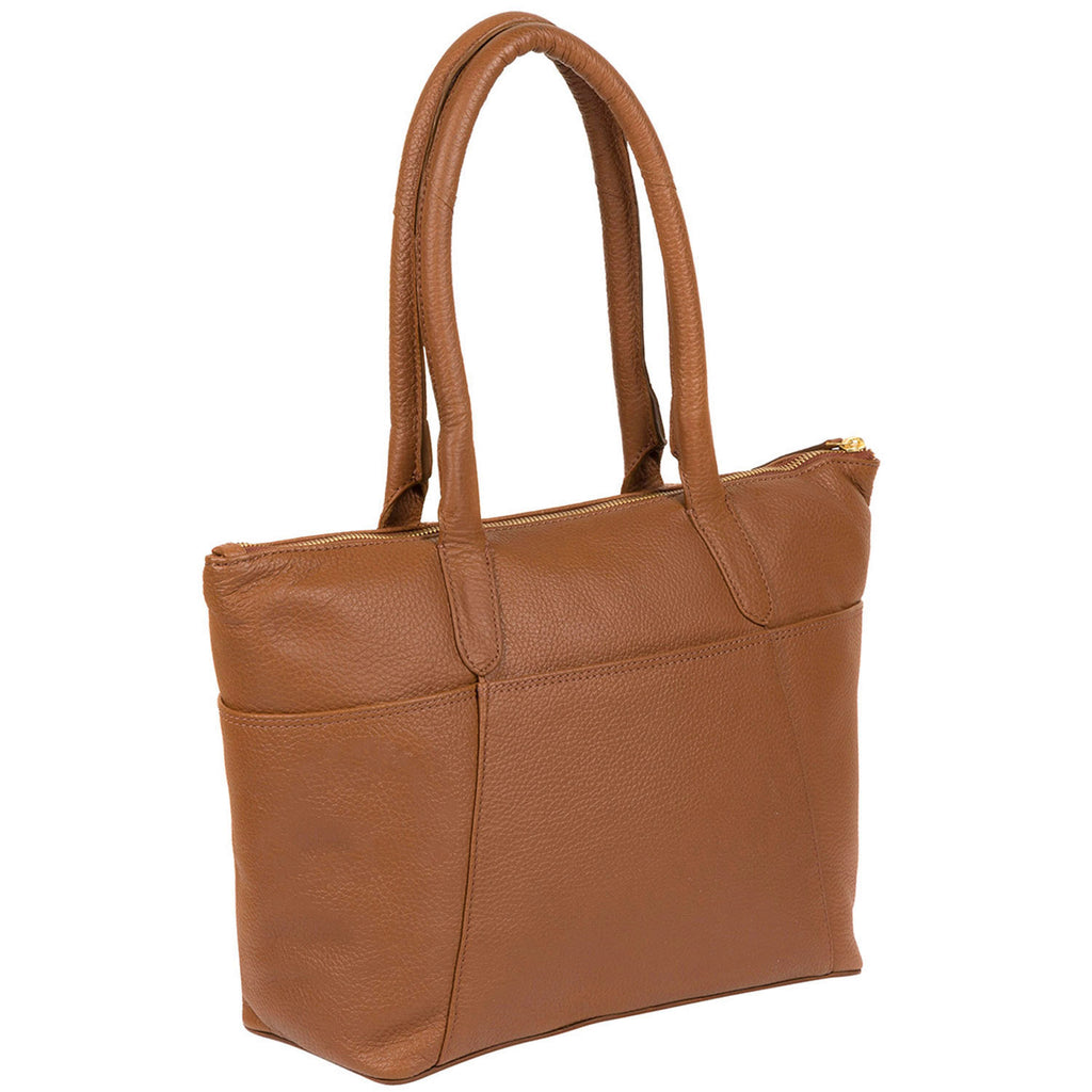 Tan Leather Shoulder Bag, Shopper, Tote
