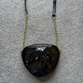 Suzy Smith Black Heart Shoulder Bag
