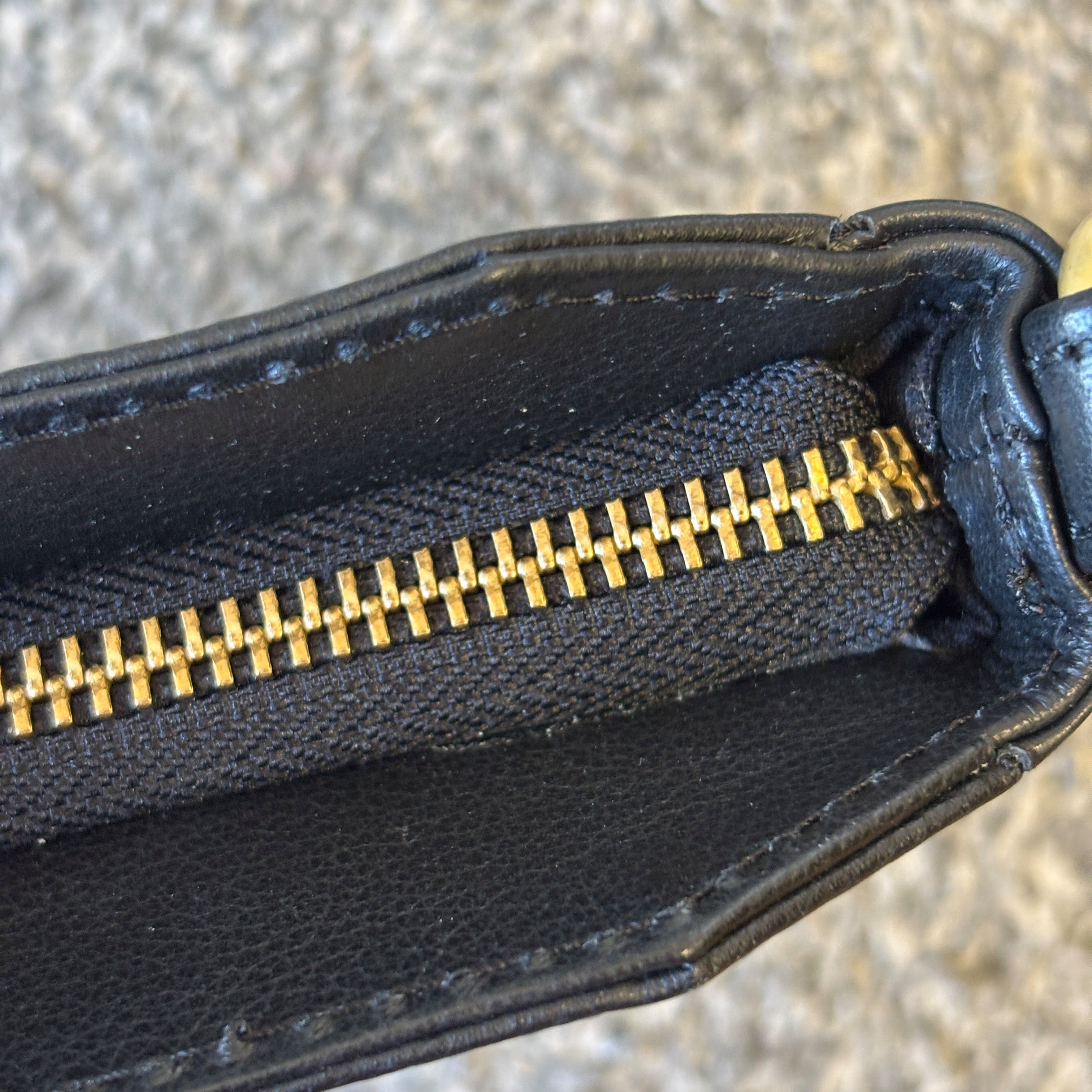 Small Black Leather Shoulder Bag, Clutch Bag
