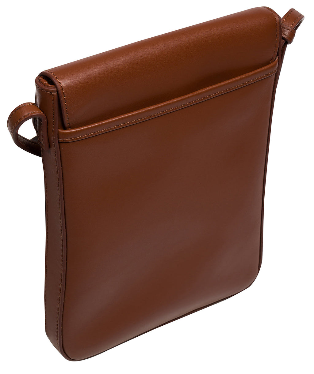 Small Tan Leather Shoulder Bag, Cross Body Bag, Travel Bag, Medicine Bag