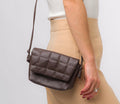 Small Brown Leather Shoulder Bag, Cross Body Bag, Travel Bag