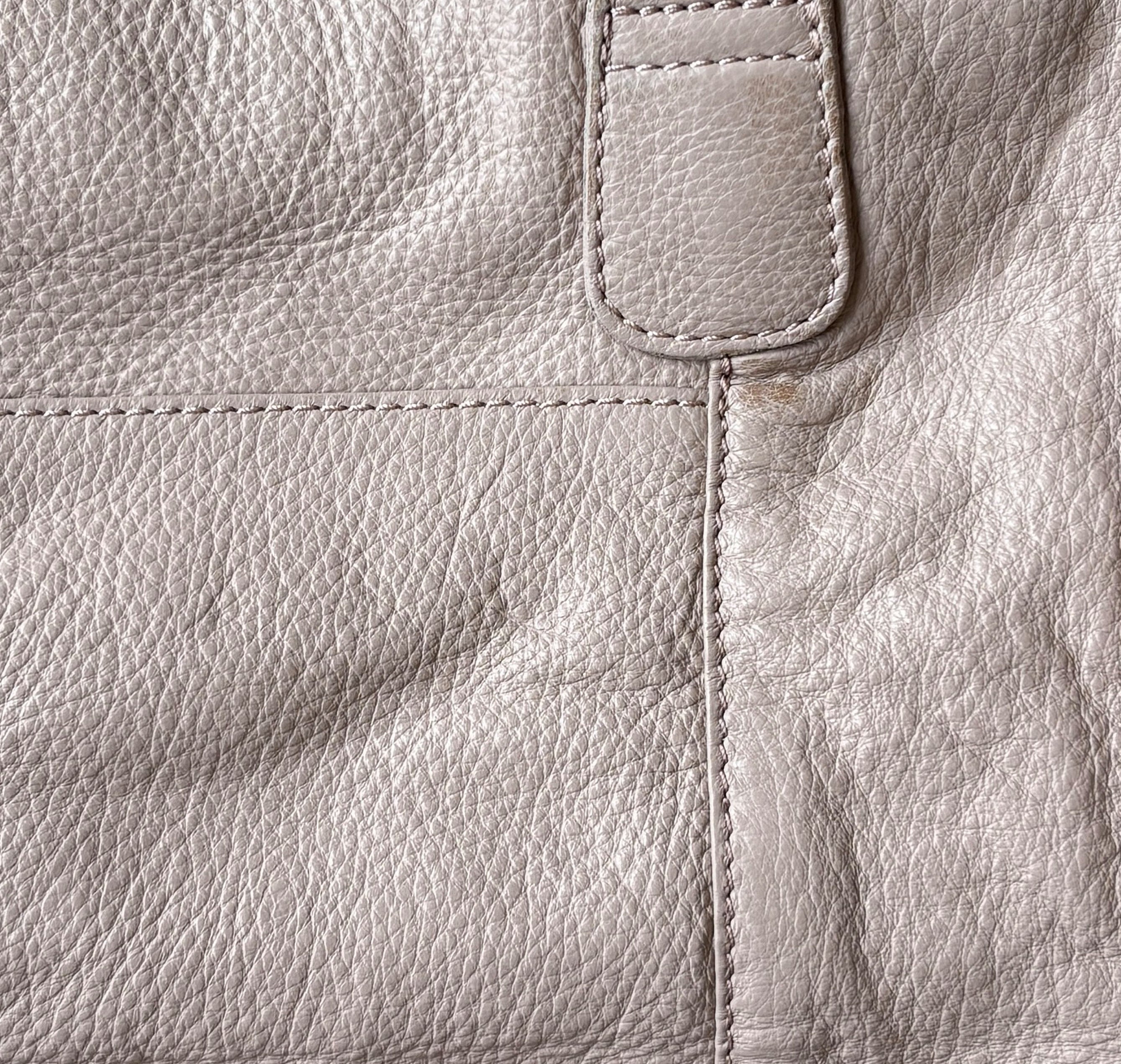 Large Pink Leather Shoulder Bag
