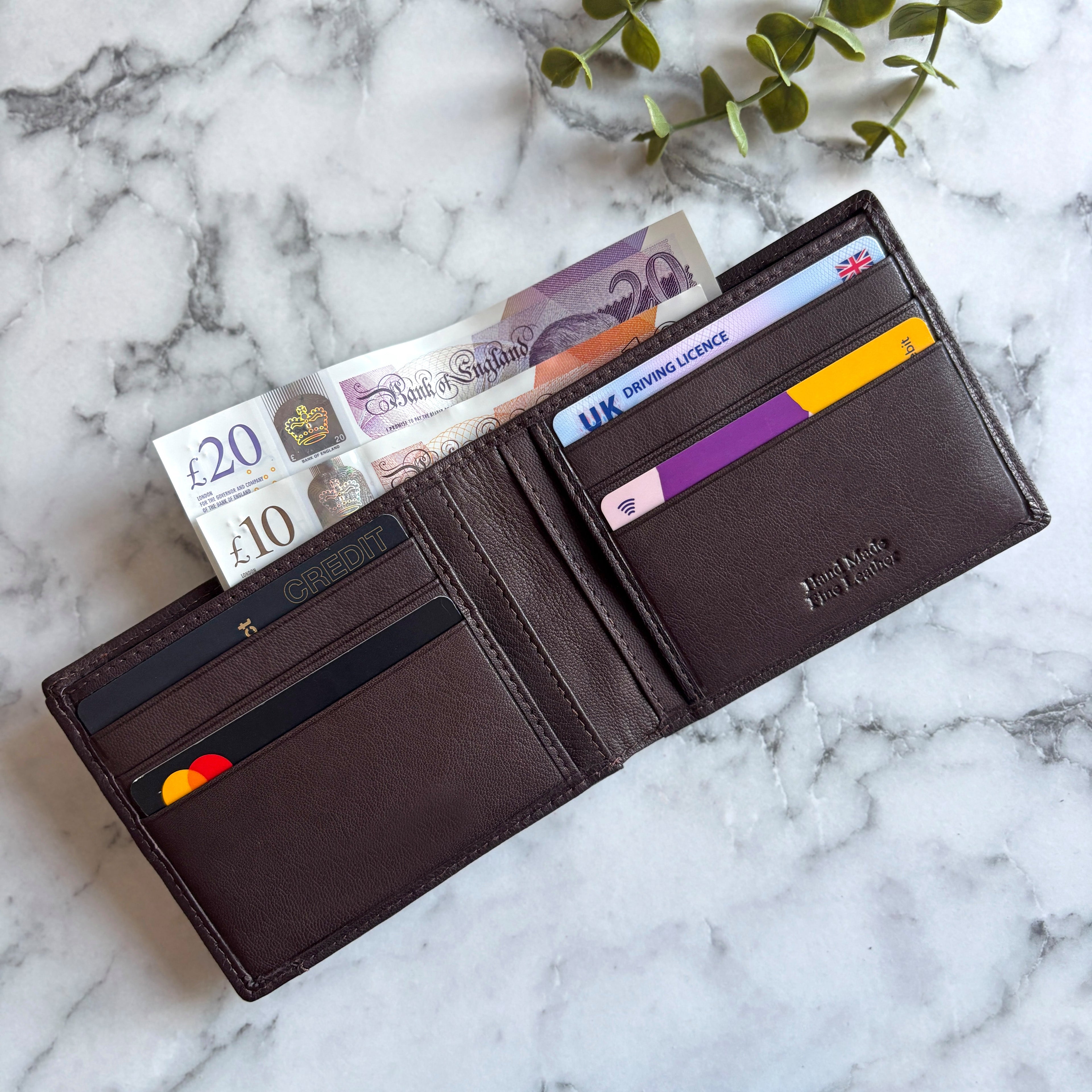 Men's Brown Leather Wallet