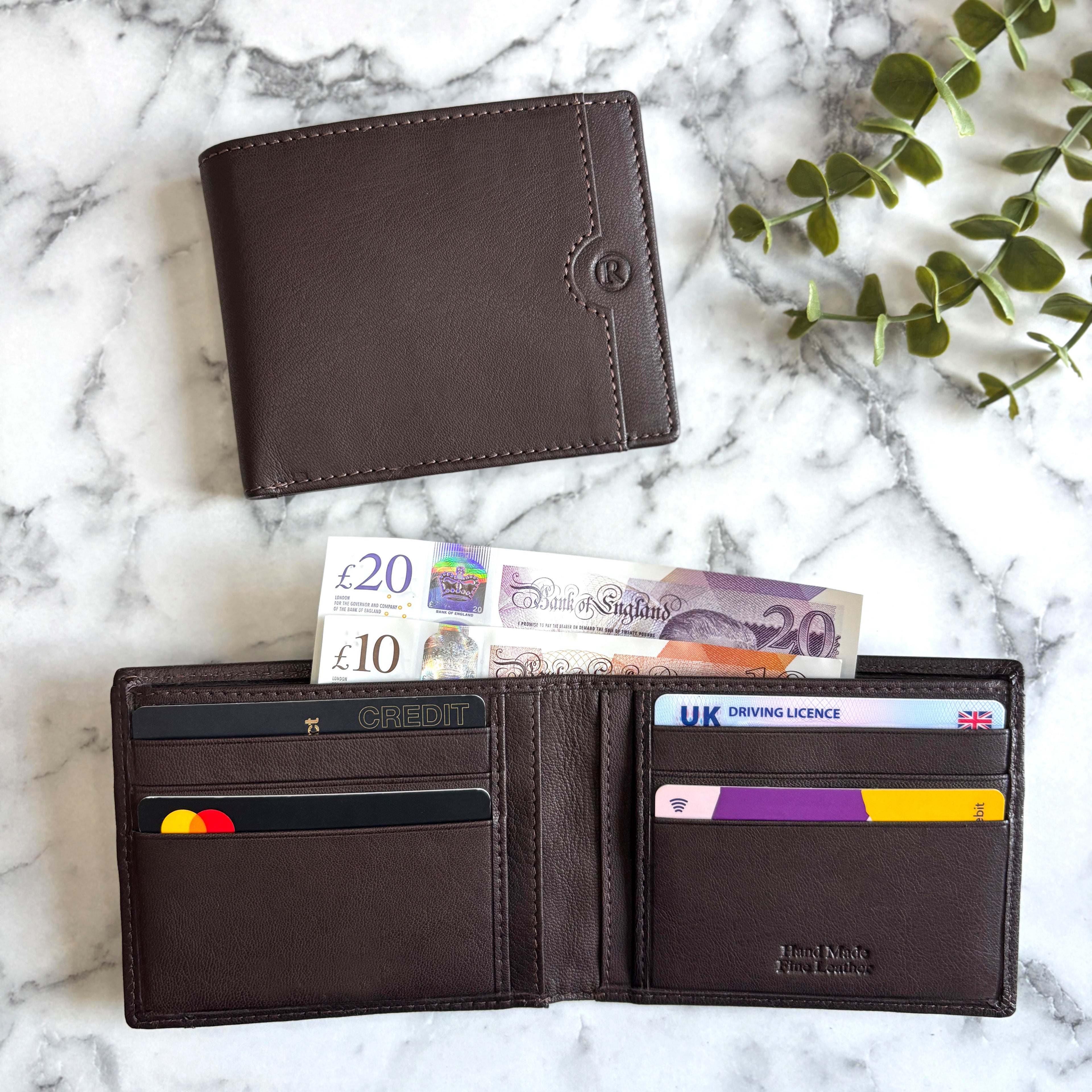 Men's Brown Leather Wallet