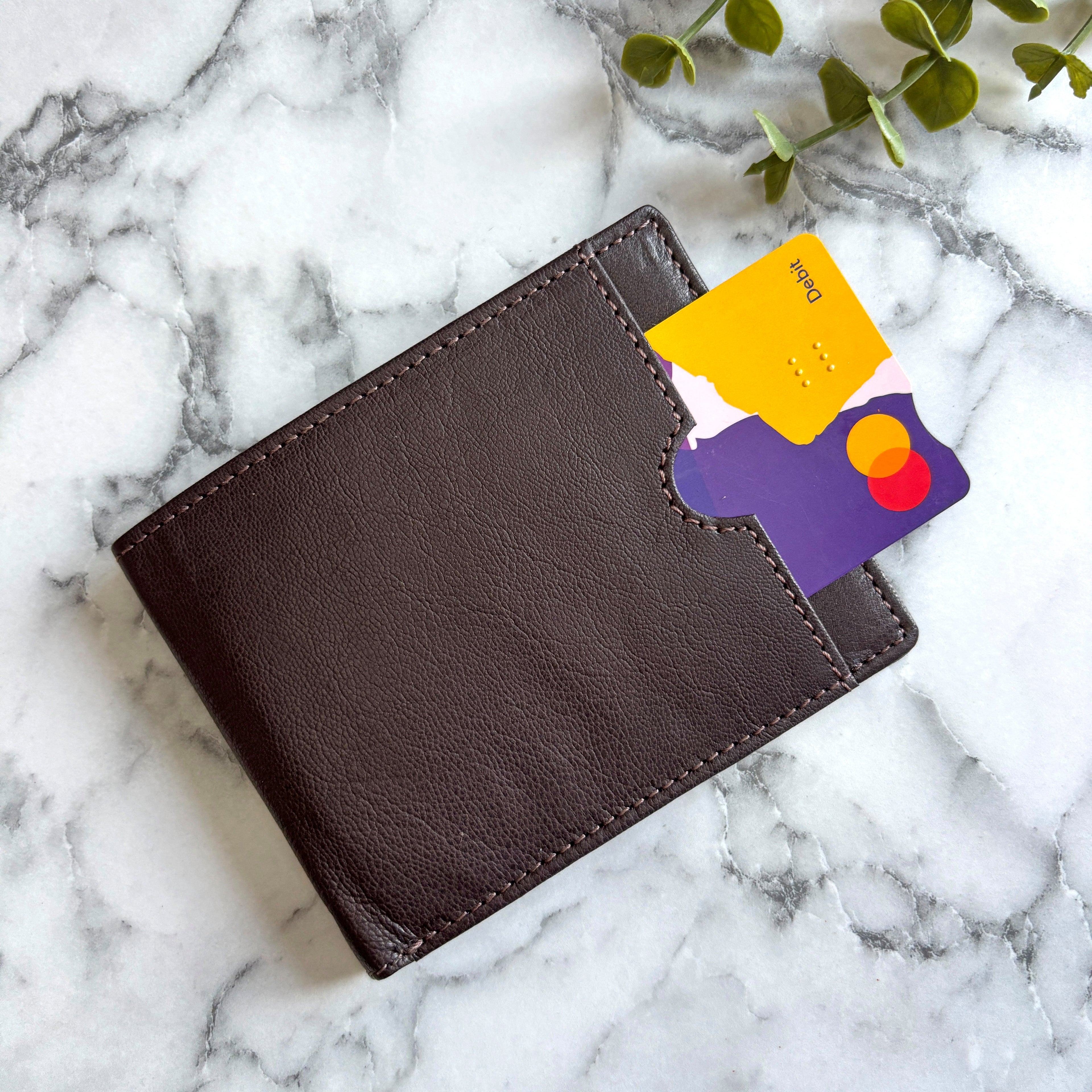 Men's Brown Leather Wallet