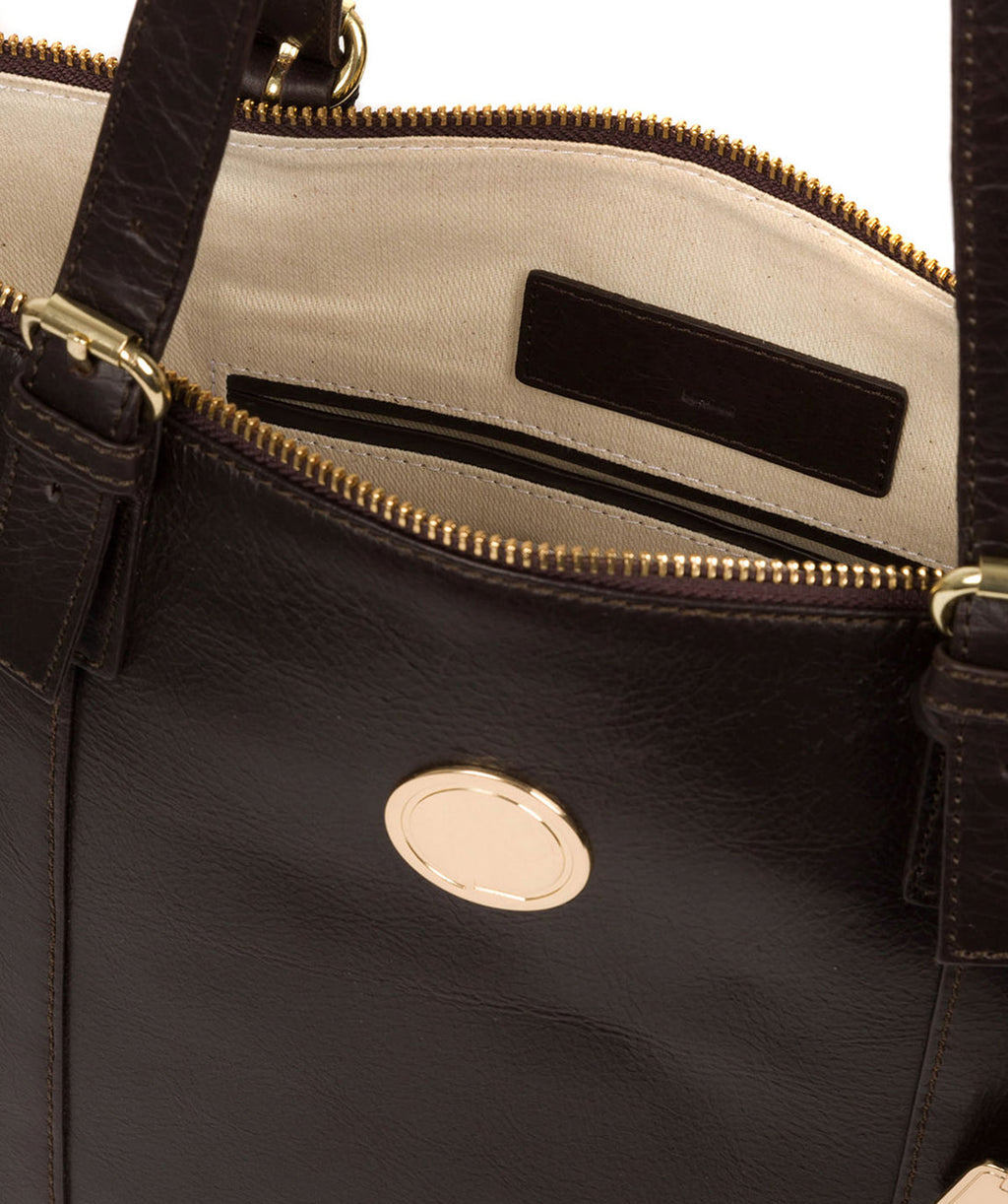 Large Brown Leather Shoulder Bag, Tote Bag