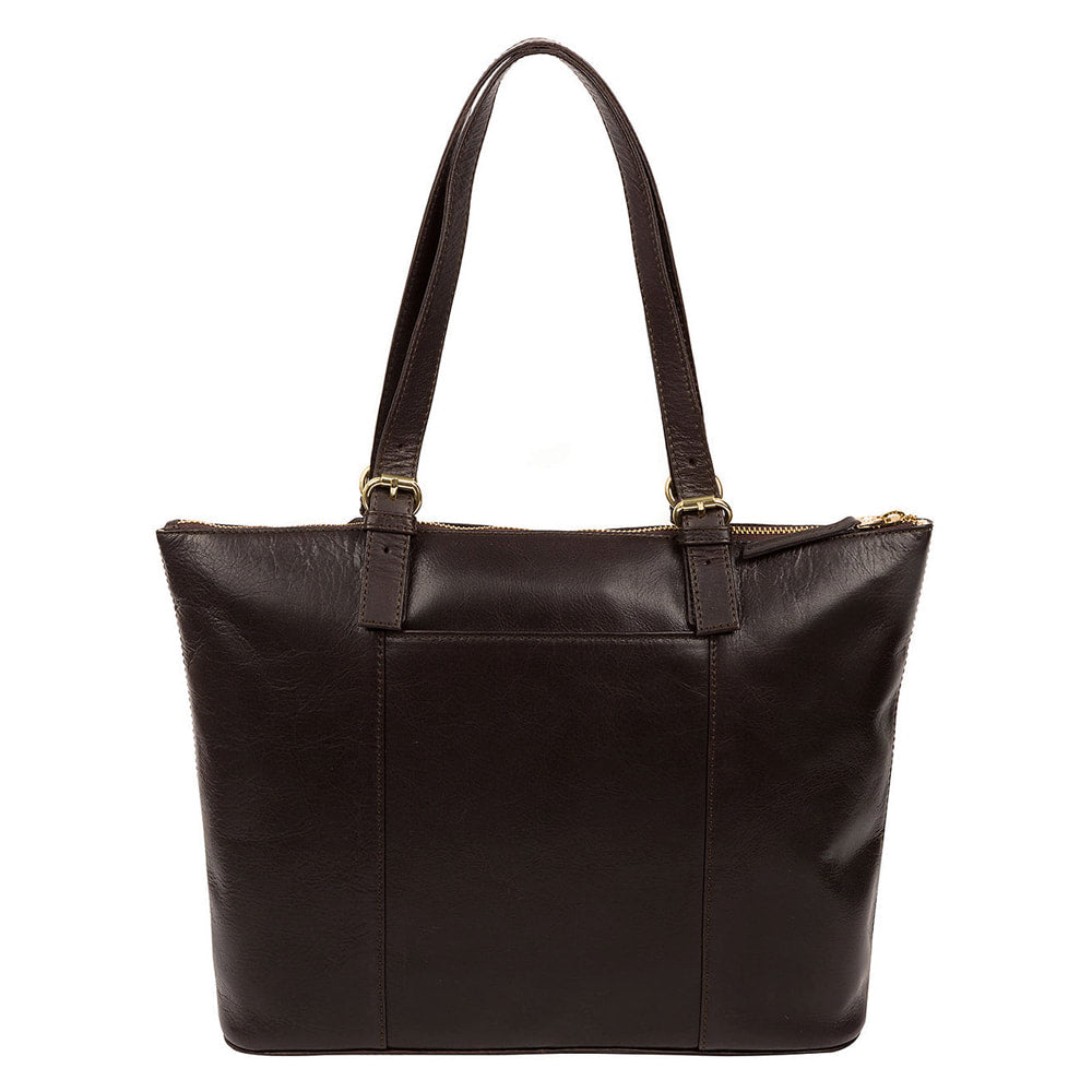 Large Brown Leather Shoulder Bag, Tote Bag