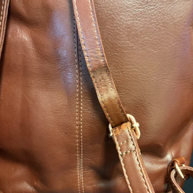 Brown Leather Backpack