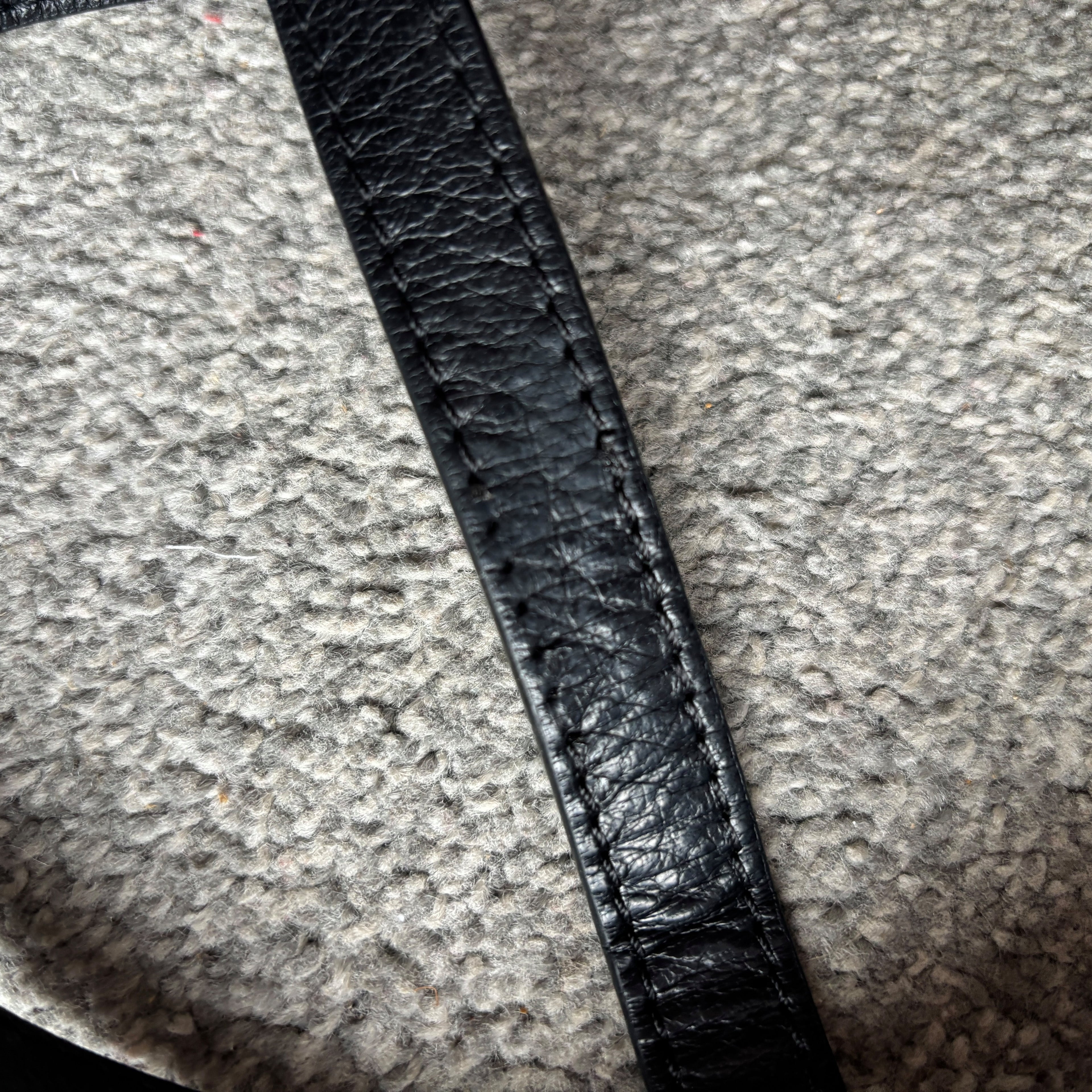 Large Black Leather Tote Bag
