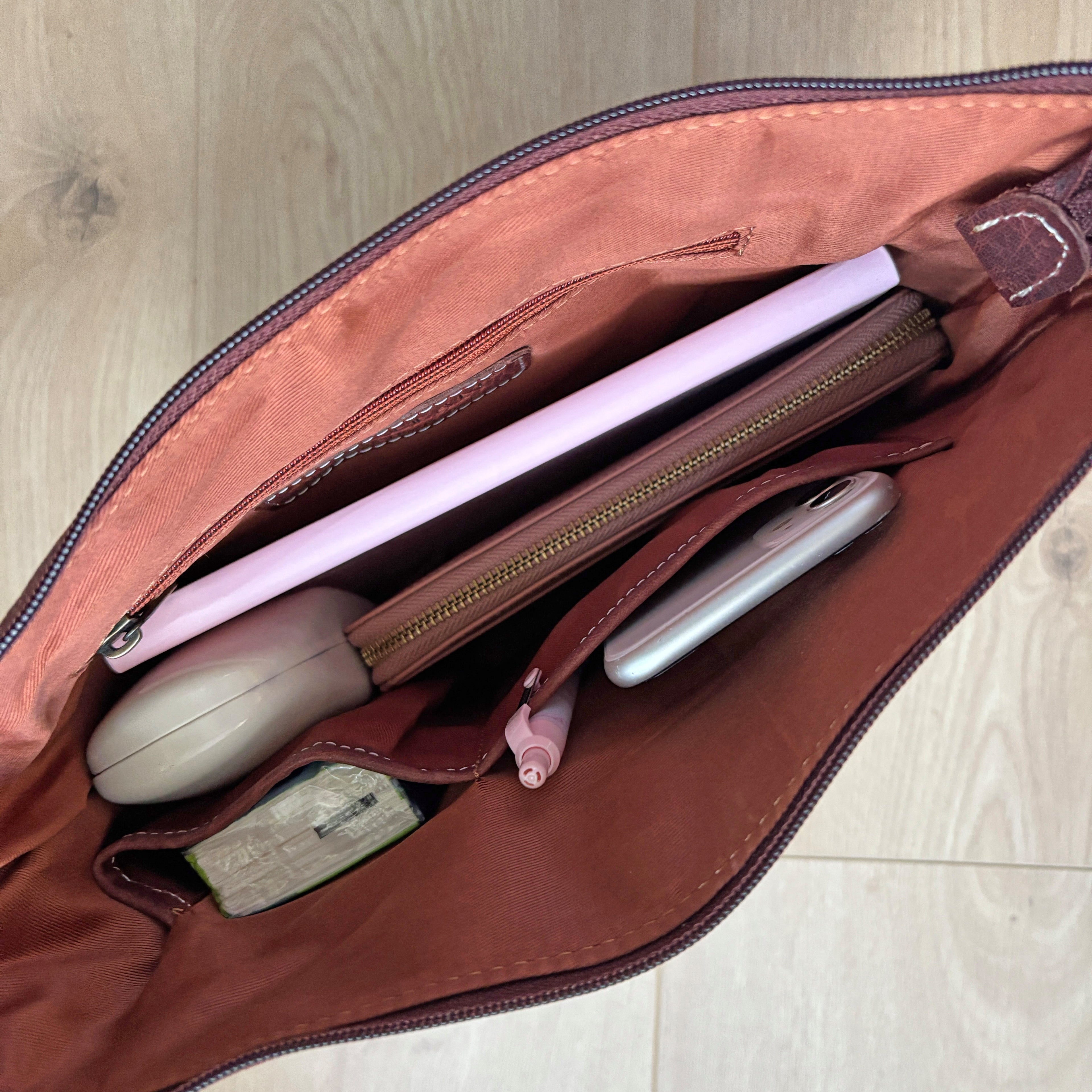 Rowallan Large Tan Leather Cross Body Bag, Shoulder Bag