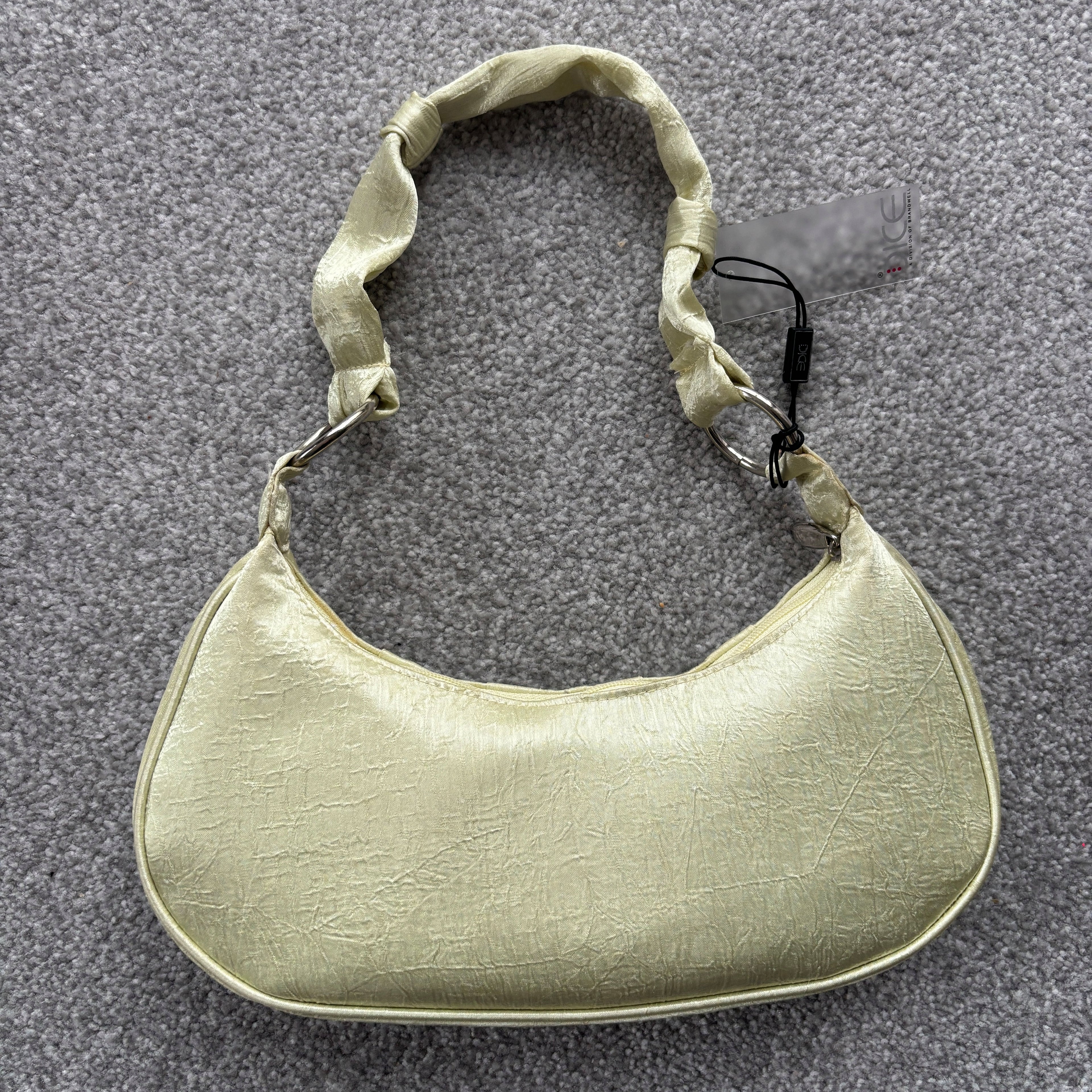 Dice Green Sequin Embellished Handbag