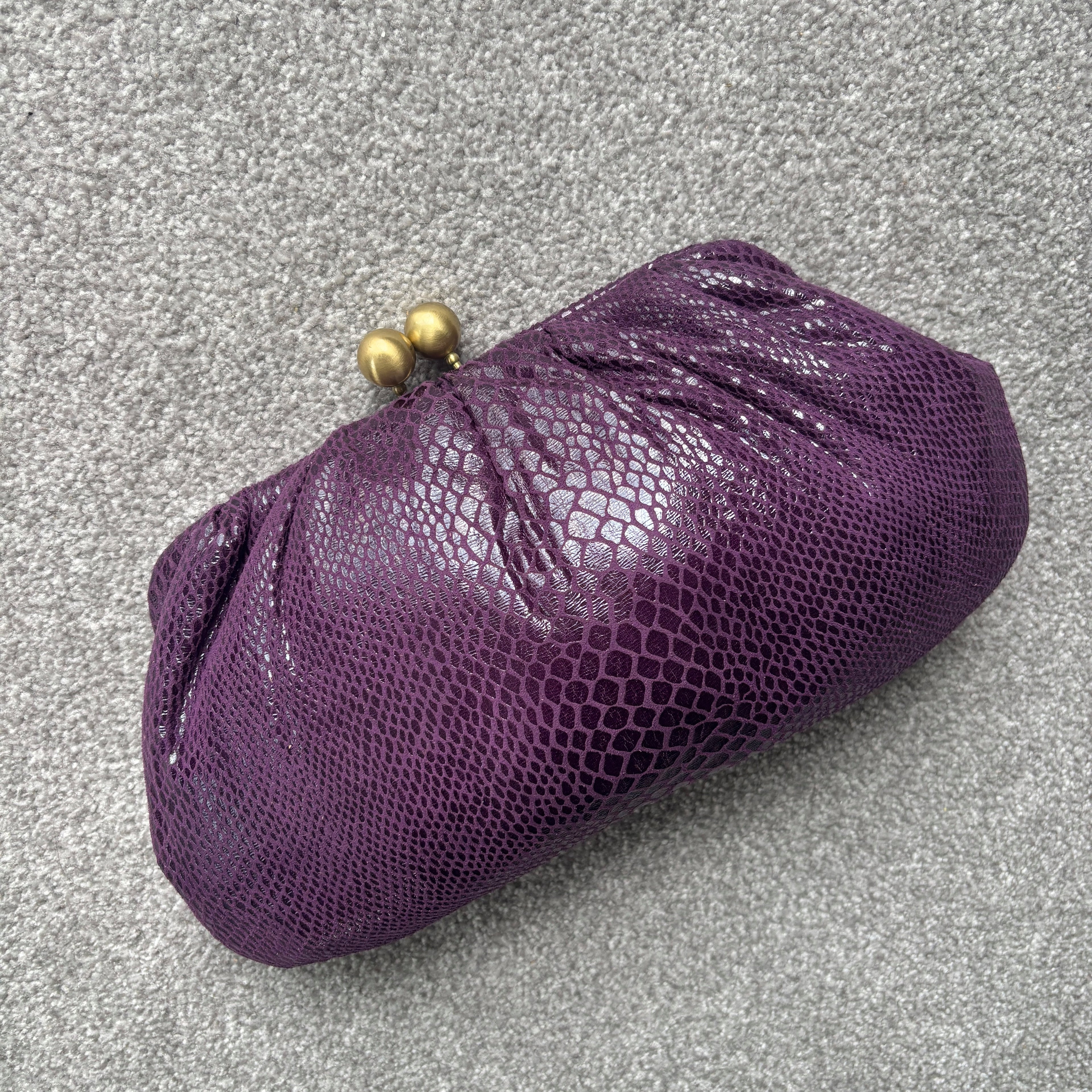 Large Purple Clutch Bag